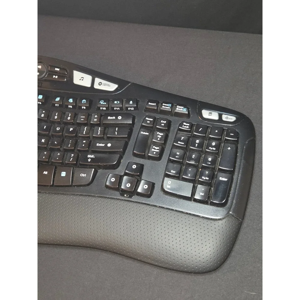 Logitech K350 Wave Wireless Keyboard Ergonomic‎ Comfort Wave Design
